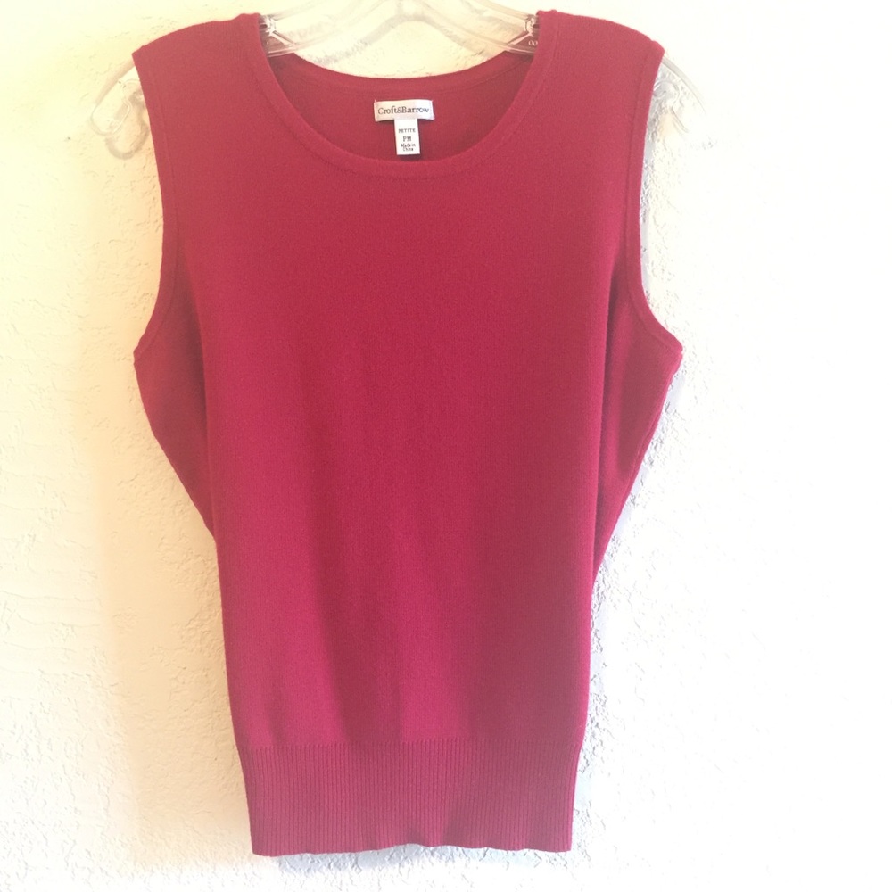 Women’s Croft&Barrow Sleeveless Sweater Petite Med